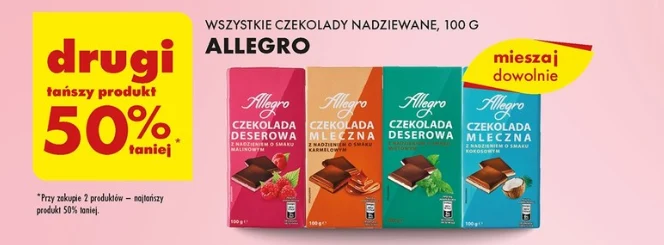 Czekoladowa uczta w Biedronce! Promocje na Allegro, Milkę, Wedel i Meltie!
