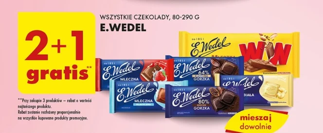 Czekoladowa uczta w Biedronce! Promocje na Allegro, Milkę, Wedel i Meltie!