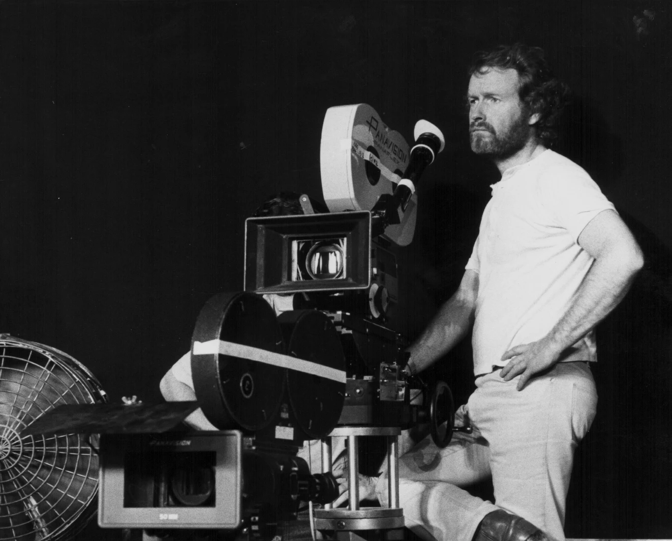 Ridley Scott na planie filmu "Obcy. Ósmy pasażer Nostromo"