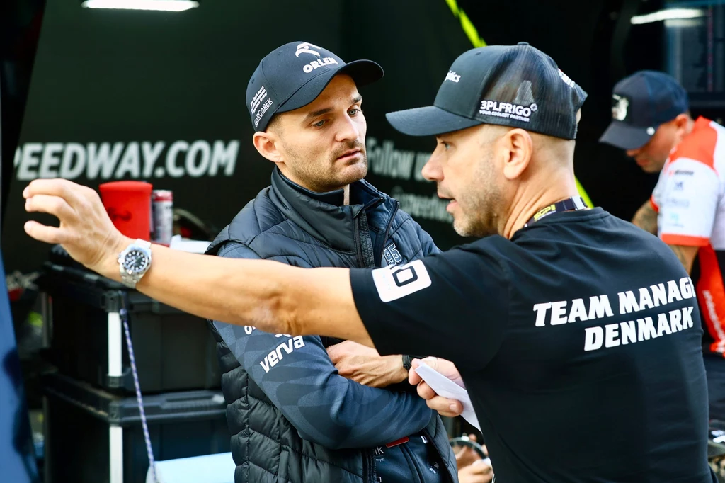 Bartosz Zmarzlik i Nicki Pedersen. Bartosz Zmarzlik i Nicki Pedersen.