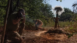 Ukraińscy żołnierze na froncie. Rosja użyła niedozwolonego gazu łzawiącego - wynika z raportu. Zdj. ilustracyjne
