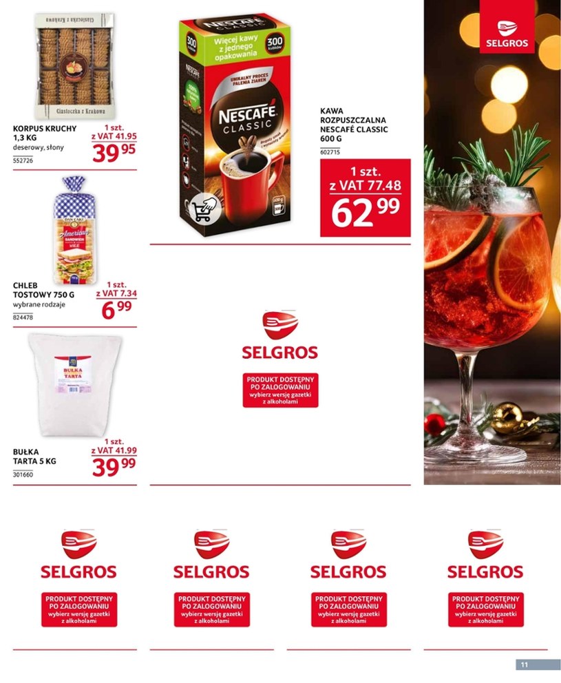 Gazetka: Oferta gastronomiczna Selgros (bez alkoholu)  - strona 11