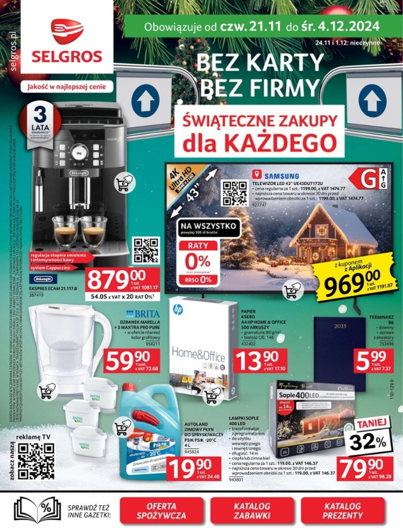 Gazetka promocyjna Selgros Cash&Carry - ważna od 21. 11. 2024 do 04. 12. 2024