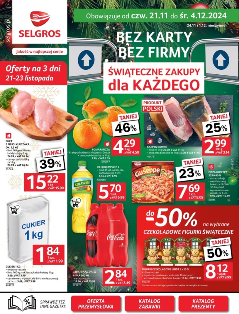 Gazetka: Świąteczne zakupy w Selgros (bez alkoholu)  - strona 1