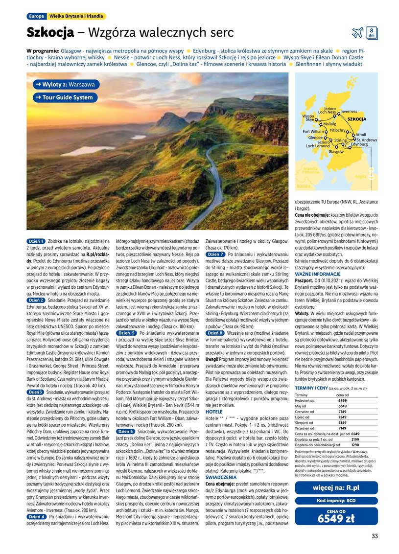 Gazetka: Zwiedzanie i wypoczynek - lato 2025 - Rainbow Tours - strona 33