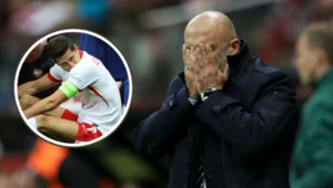 Kapitan reprezentacji Polski Robert Lewandowski i jej selekcjoner - Michał Probierz