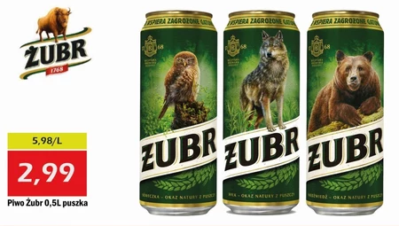 Żubr Szlachetny Mocny Piwo mocne 500 ml