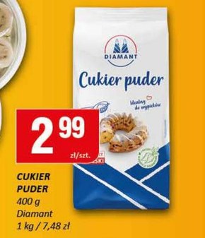 Diamant Cukier puder 400 g niska cena