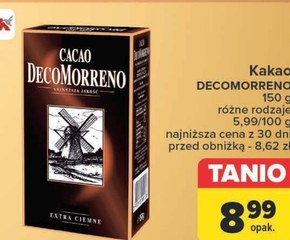 DecoMorreno Kakao o obniżonej zawartości tłuszczu 150 g niska cena