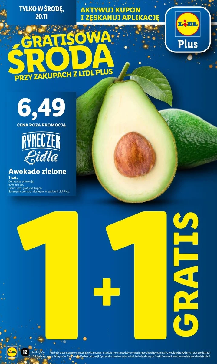 Gratisowa środa w Lidlu! Awokado 1+1 gratsi! 
