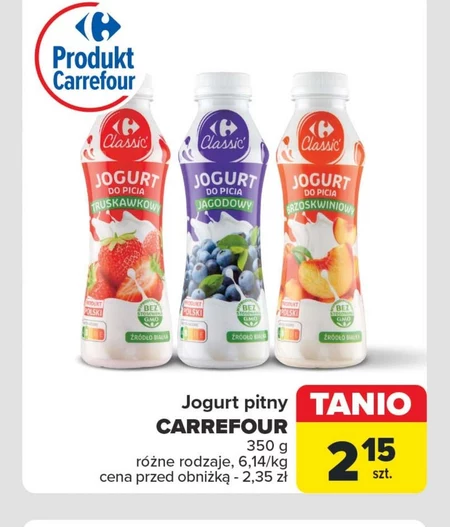 Jogurt pitny Carrefour