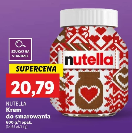 Nutella Krem do smarowania z orzechami laskowymi i kakao 600 g