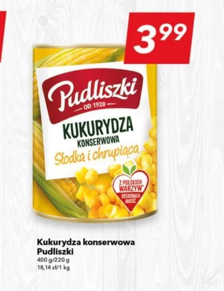 Pudliszki Kukurydza konserwowa 400 g