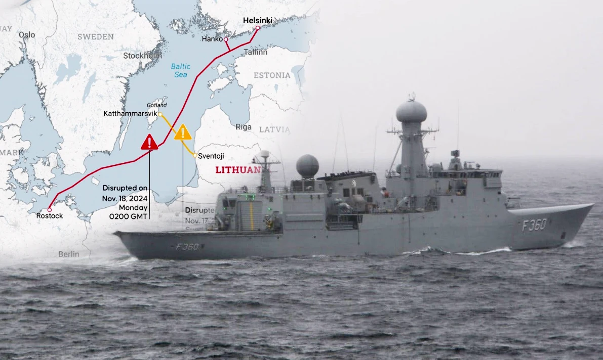Jednym z okrętów śledzących chińskich statek jest fregata HDMS Hvidbjornen Jednym z okrętów śledzących chińskich statek jest fregata HDMS Hvidbjornen