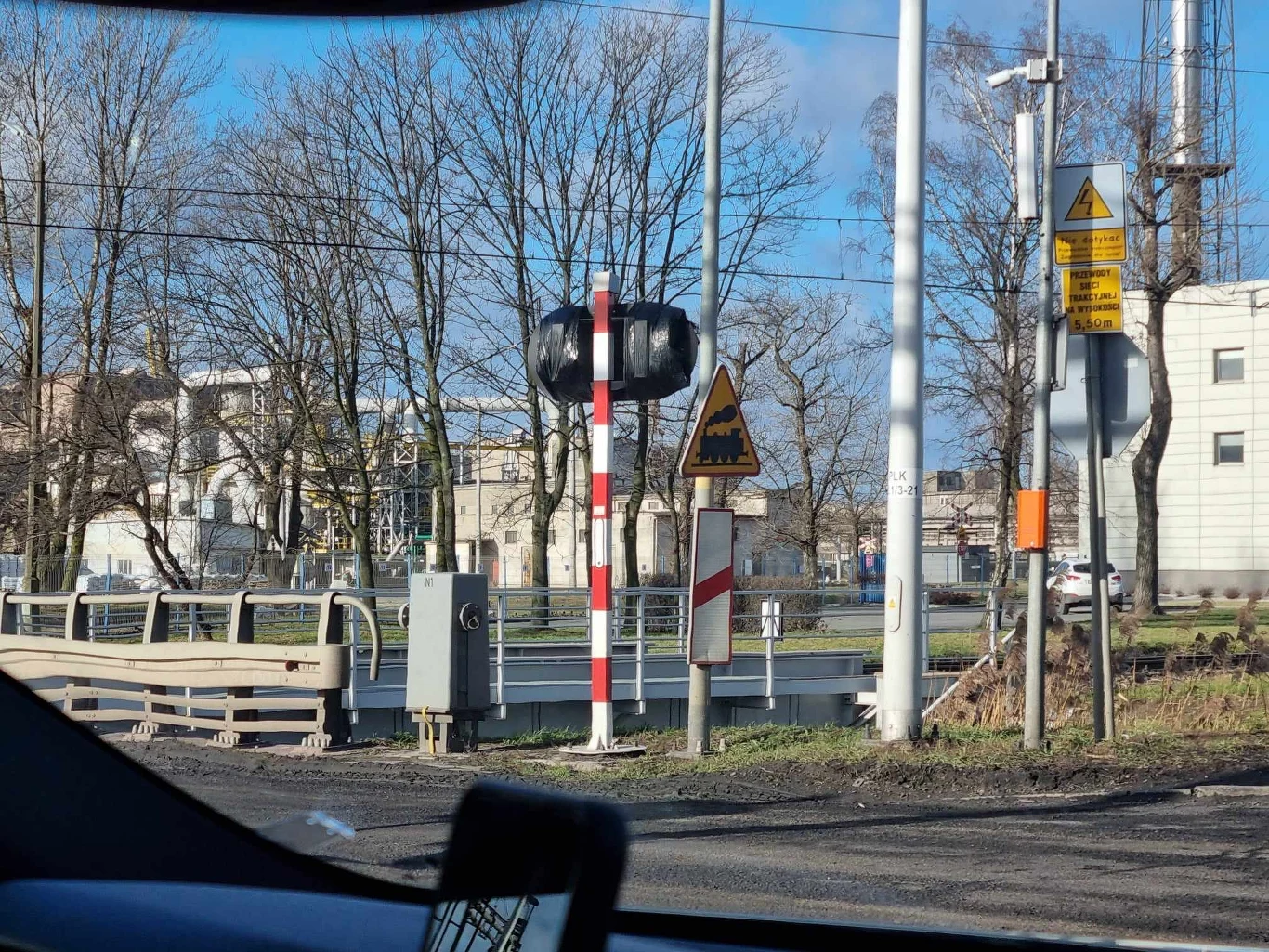 Przejazd, gdzie policjanci przeprowadzili interwencję wobec Mateusza