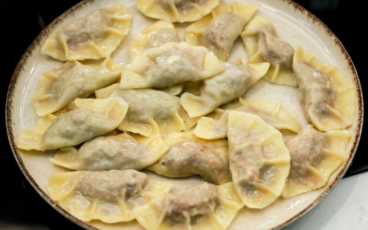 Pierogi z gęsiną