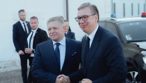 Aleksandar Vuczić i Robert Fico na spotkaniu w Słowacji