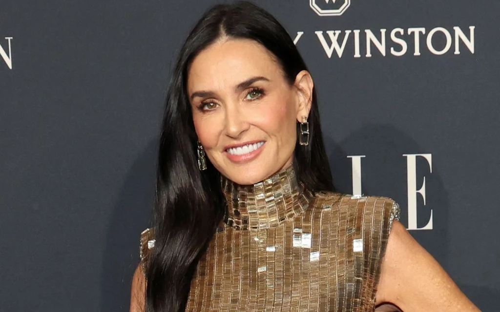 Demi Moore pokazała klasę, tym razem w złocie