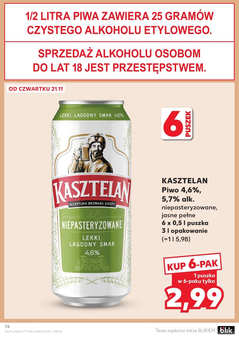 Gazetka: Black Weekowy szał cenowy! - Kaufland - strona 76