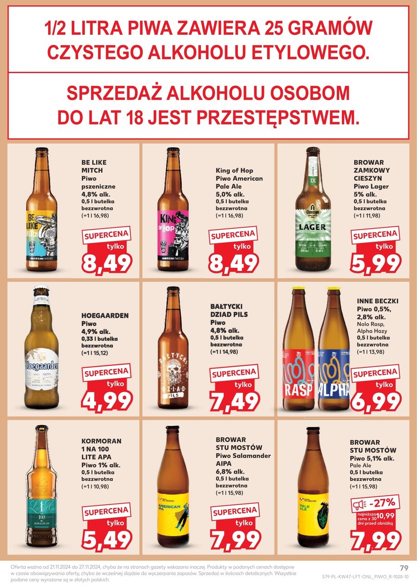 Gazetka: Black Weekowy szał cenowy! - Kaufland - strona 79