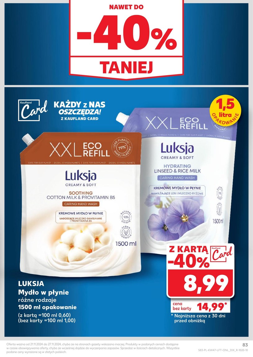 Gazetka: Black Weekowy szał cenowy! - Kaufland - strona 83