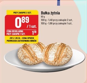 Bułka żytnia niska cena