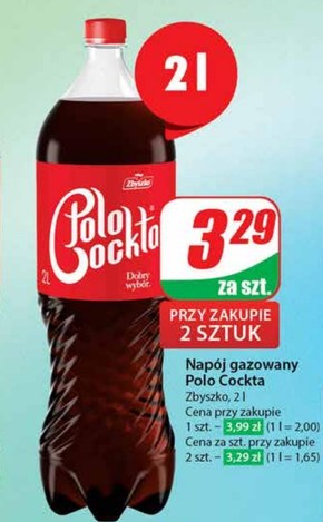 Polo Cockta Napój gazowany o smaku cola 2 l niska cena