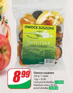 Owoce suszone niska cena