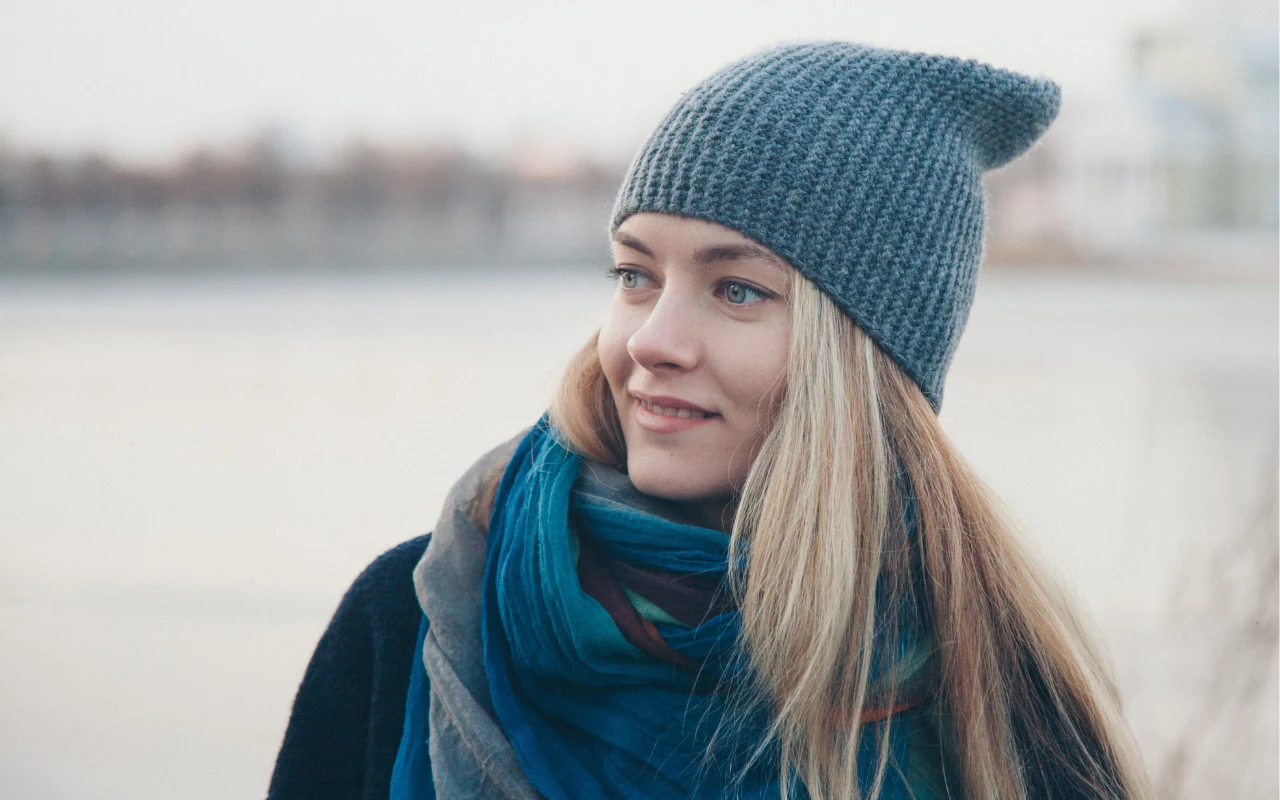 Wydłużony model czapki