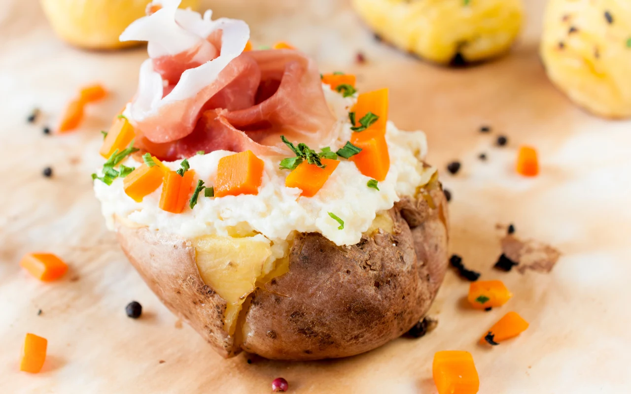 Pieczone łódeczki ziemniaczane