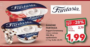 Fantasia Jogurt kremowy z truskawkami 118 g niska cena