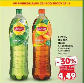 Lipton Ice Tea Green Napój niegazowany z ekstraktem zielonej herbaty 1,5 l niska cena