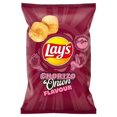 Lay's Chipsy ziemniaczane o smaku kiełbasy chorizo z cebulą 130 g - 0