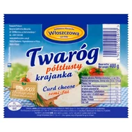 Włoszczowa Twaróg półtłusty krajanka 400 g