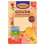 Włoszczowa Ser żółty w plastrach gouda 150 g