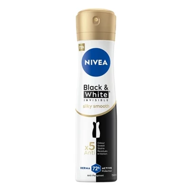 Nivea Black&White Invisible Silky Smooth Antyperspirant Spray 150 ml - 0