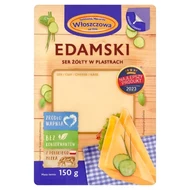 Włoszczowa Ser żółty w plastrach edamski 150 g