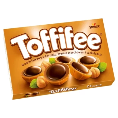 Toffifee Orzech laskowy w karmelu kremie orzechowym i czekoladzie 125 g (15 sztuk) - 1