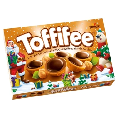 Toffifee Orzech laskowy w karmelu kremie orzechowym i czekoladzie 125 g (15 sztuk) - 0