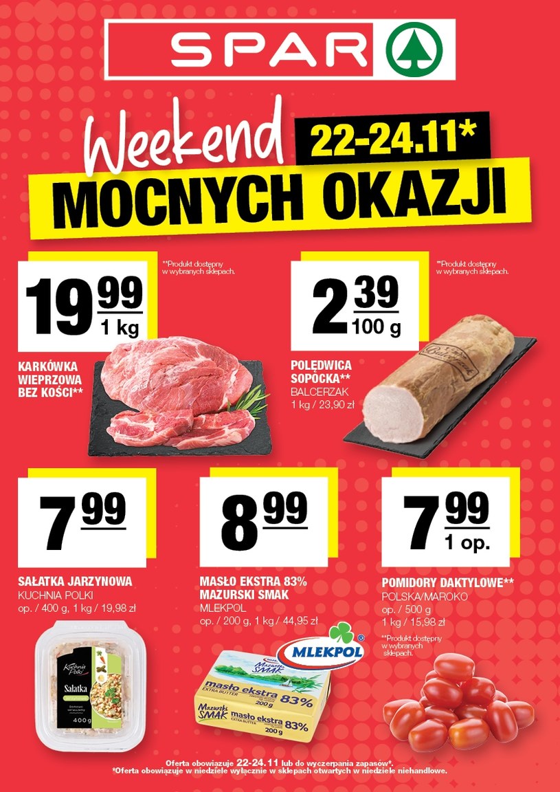 Gazetka promocyjna SPAR - ważna od 22. 11. 2024 do 24. 11. 2024