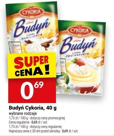 Budyń Cykoria