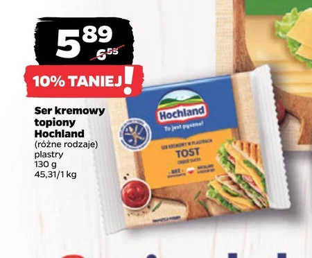 Hochland Ser kremowy w plastrach maasdamer 130 g