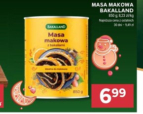 Bakalland Masa makowa z bakaliami 850 g  niska cena