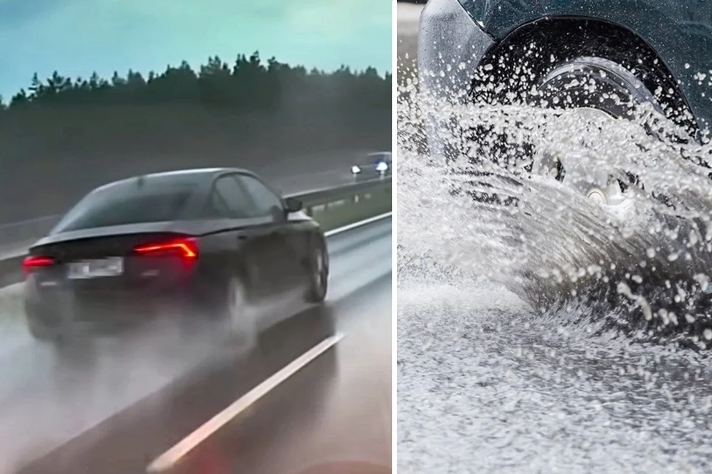 Co to jest aquaplaning i jak do niego dochodzi? / fot. youtube.com/stopcham; 123RF/Picsel