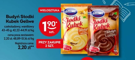Gellwe Słodki Kubek Budyń smak wanilia 43 g