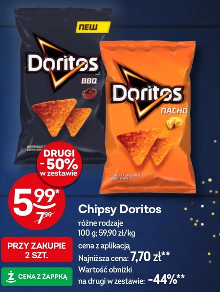 Doritos Nacho Chipsy kukurydziane o smaku serowym 100 g