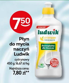 Ludwik Płyn do naczyń cytrynowy 450 g niska cena