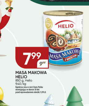 Masa makowa Helios niska cena