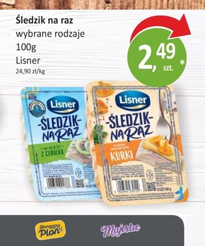 Lisner Śledzik na raz w oleju z cebulką 100 g niska cena