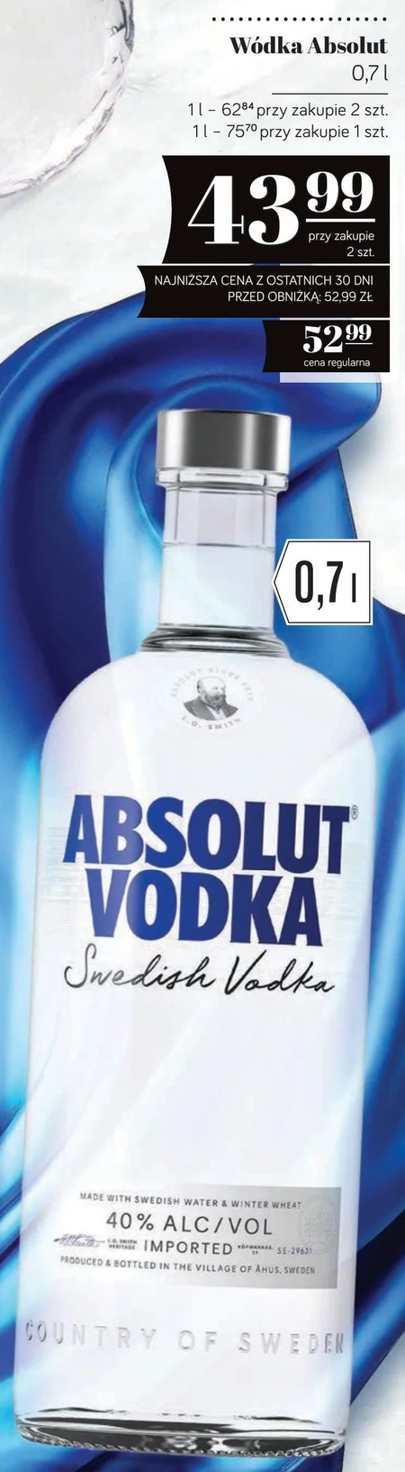 Absolut Wódka 700 ml